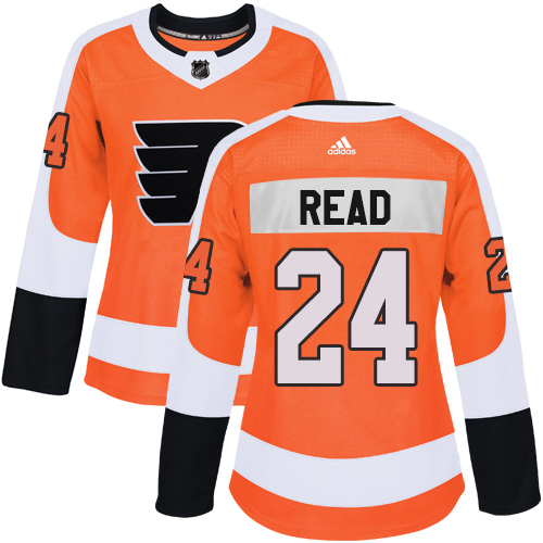 Adidas Philadelphia Flyers #24 Matt Read Orange Home Authentic Women Stitched NHL Jersey->women nhl jersey->Women Jersey